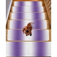 thumbnail image 2 of Stair Treads for Wooden Steps, Purple White Ombre Peel and Stick Stair Treads with Adhesive, Modern Abstract Art Farmhouse Gradient Non Slip Indoor Stairs Runner Rugs Mats for Elders Dogs 8"x30"4PCS, 2 of 7
