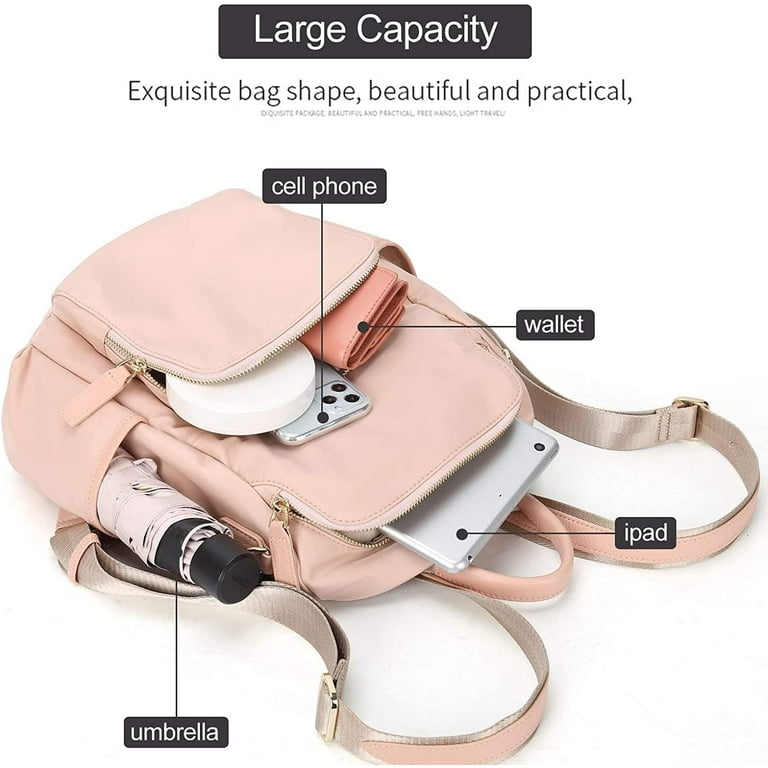 Asge Nude Small Mini Backpack Purse for Womens Anti theft Work Cute Carry On Backpacks for Women Trendy Fashion Book Satchel Bags Purse for Women Girls Handbags Travel Shoulder School Bag Walmart