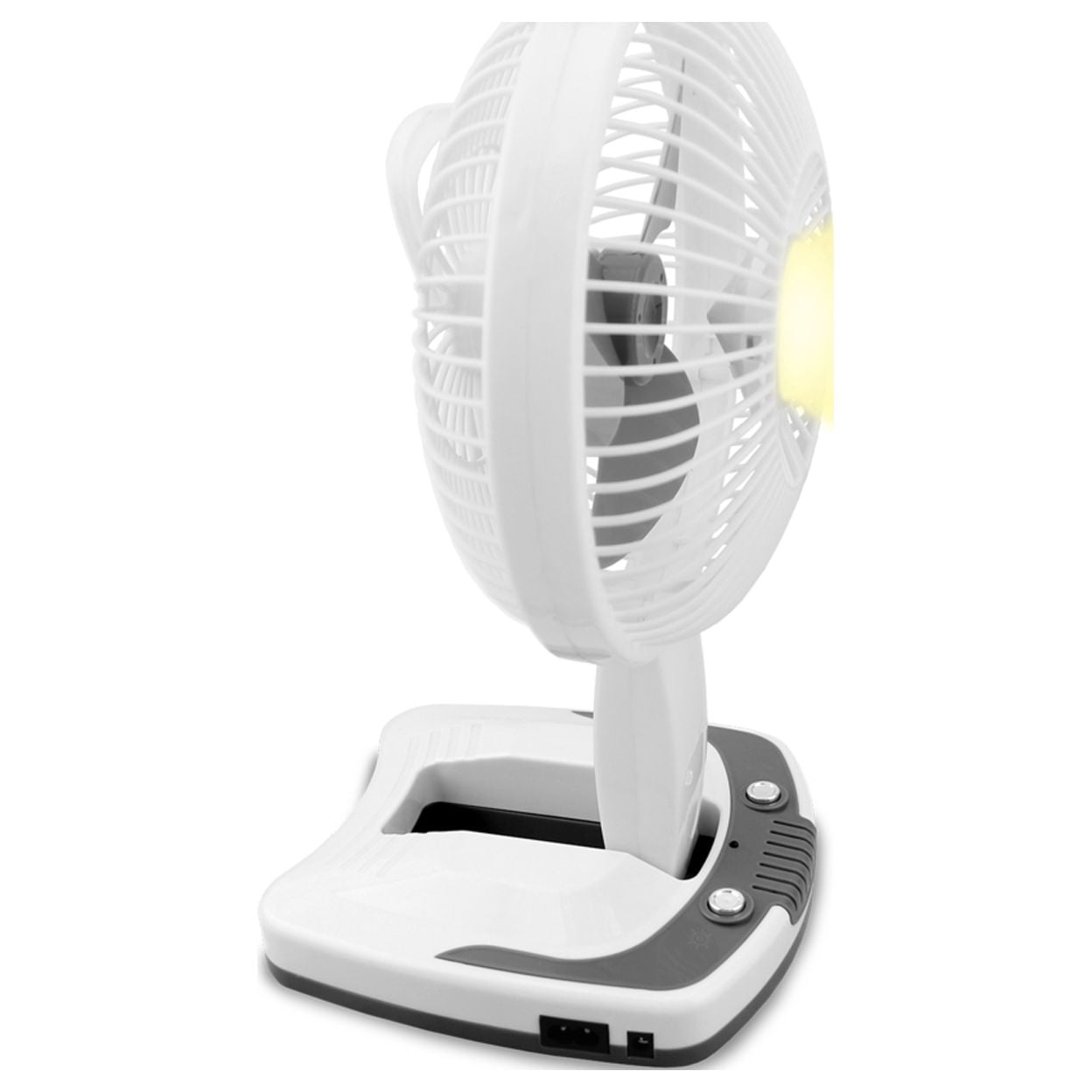 Technical Pro Rechargeable Desk Wall Fan with LED Lamp Power Bank Adjustable Tilt