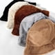 thumbnail image 2 of Gorro de pescador para niños, gorro de piel de conejo de imitación para otoño e invierno, gorro de peluche, gorro de lana cálido a prueba de frío, 2 of 5