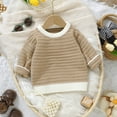 thumbnail image 2 of SXcggal Kids Sweater For Toddler Baby Boys Girls Knit Crewneck Sweater Kids Pullover Sweater Shirt Winter Warm Coat Warm Beautiful Soft Girls Sweaters, 2 of 7