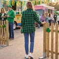 thumbnail image 7 of Textilo Women Plaid Button Down Shackets Long Sleeve Lapel Collar Top with Pockets Blouse Lightweight 2026 Fashion Fall Business Casual Outfits,Dark Green 2XL, 7 of 7