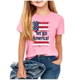 thumbnail image 6 of Afuyipoi Independence Day Kids T-Shirt July 7th Patriotic Graphic Tee Summer Shirt Print Youth Holiday Celebration Apparel Pink Size 7-8 Years, 6 of 6