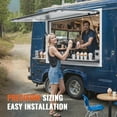 thumbnail image 2 of KFFKFF Concession Window 48"x36", Aluminum Alloy Service Window with Awning Door & Drag Hook, Opens Up to 85 Degrees for Food Trucks and Trailers, Glass Not Included, 2 of 9