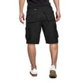 thumbnail image 2 of Men's Cotton Multi Utility Pockets Relaxed Fit Casual Outdoor Army Cargo Shorts (Black, 40), 2 of 3