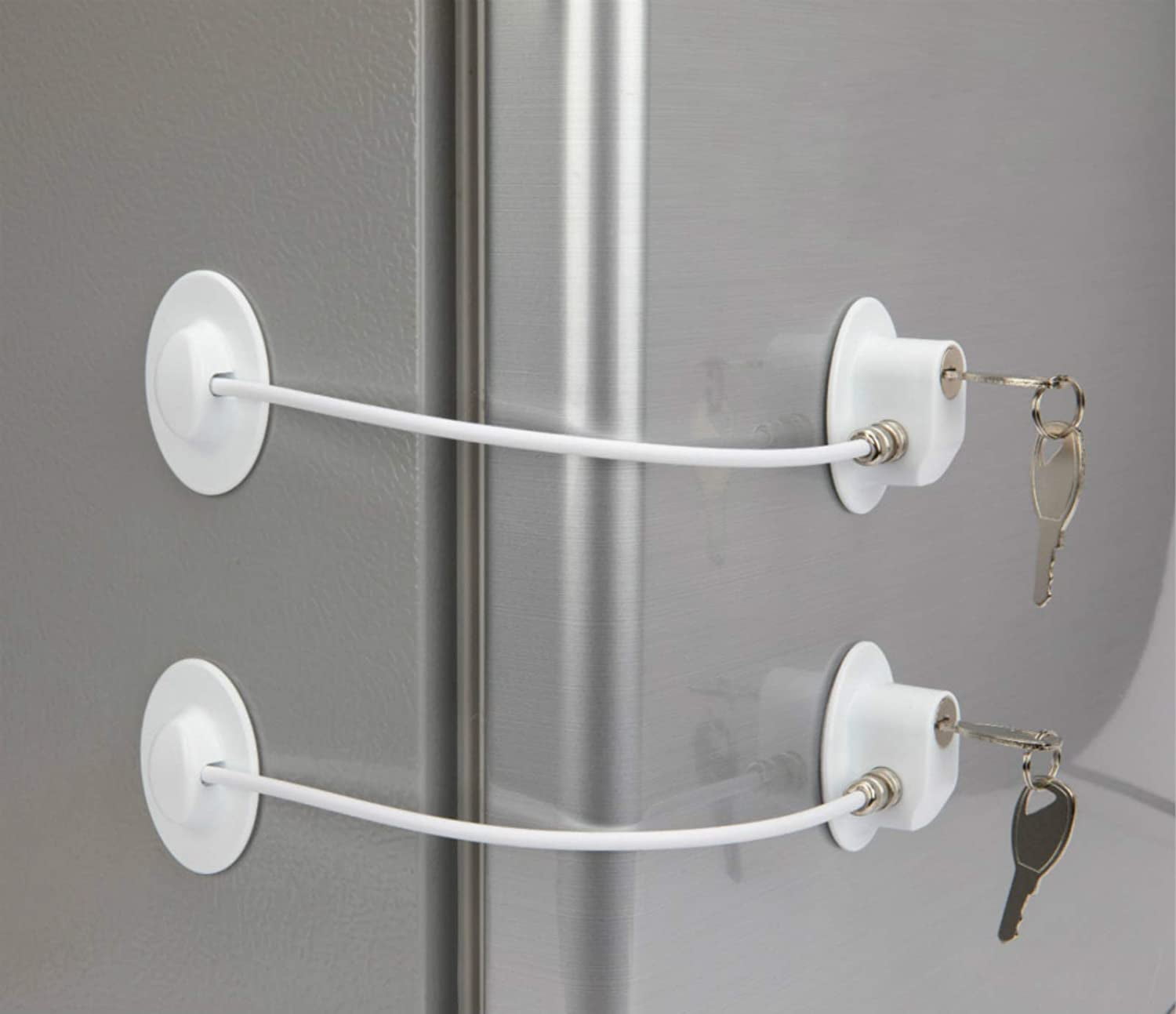 2 Pack Refrigerator Door Locks Dorm Freezer Door Lock and Child Safety