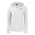 thumbnail image 2 of Women's Cutter & Buck White Montana State Bobcats Vault Daybreak Eco Recycled Half-Zip Hoodie, 2 of 3