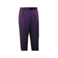 thumbnail image 3 of Men 2pc Walking Leisure Suit Short Sleeves By DREAMS 256-19 Solid Purple, 3 of 7