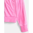 thumbnail image 3 of Athletic Works Girls Active Velour Track Jacket, Sizes 4-18, 3 of 3