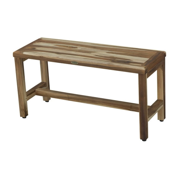 EcoDecors® Eleganto® 36" Teak Wood Shower Bench in EarthyTeak Finish