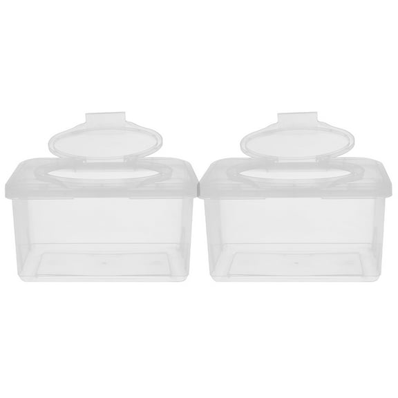 2 Pcs Weighted Wipe Dispenser Box Baby Wipes Wet Tissue
