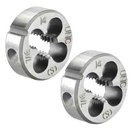 

Uxcell 7/16-14 UNC Alloy Tool Steel Machine Thread Round Threading Dies 2 Pack