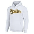 thumbnail image 2 of Men's Starter White Boston Bruins Tailsweep Fleece Tri-Blend Pullover Hoodie, 2 of 3