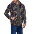 thumbnail image 2 of Naloa Colorful Excavator Men’s Hoodies, Zip up Hoodie, Sweatshirts,Hoodies for Men Sizes S-3XL-XX-Large, 2 of 5
