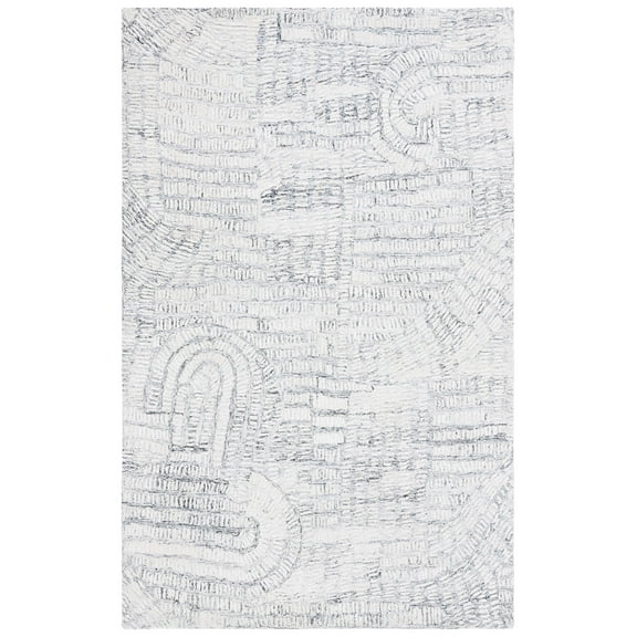 SAFAVIEH Glamour Linnette Abstract Area Rug, Grey/Ivory, 8' x 10'