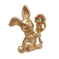 thumbnail image 2 of segolike Rabbit Brooch Pin Cute Animal Jewelry Bunny Lapel Pin for Coat Clothes Backpacks StyleD, 2 of 9
