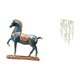 thumbnail image 5 of Elegante escultura equina y enredadera verde, ingenioso adorno de escritorio para sala de estar, estantería, baño, dormitorio, decoración de pared y f, 5 of 8