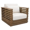 thumbnail image 3 of Safavieh Tortuga Eucalyptus Wood Accent Chair in Natural / White, 3 of 17