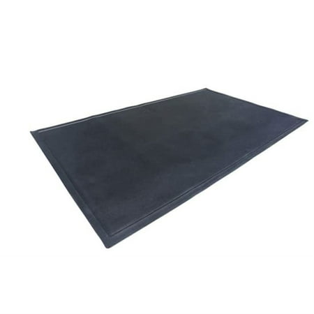 DiversiTech 30 in. W X 60 in. L Black Rubber Under Grill Mat