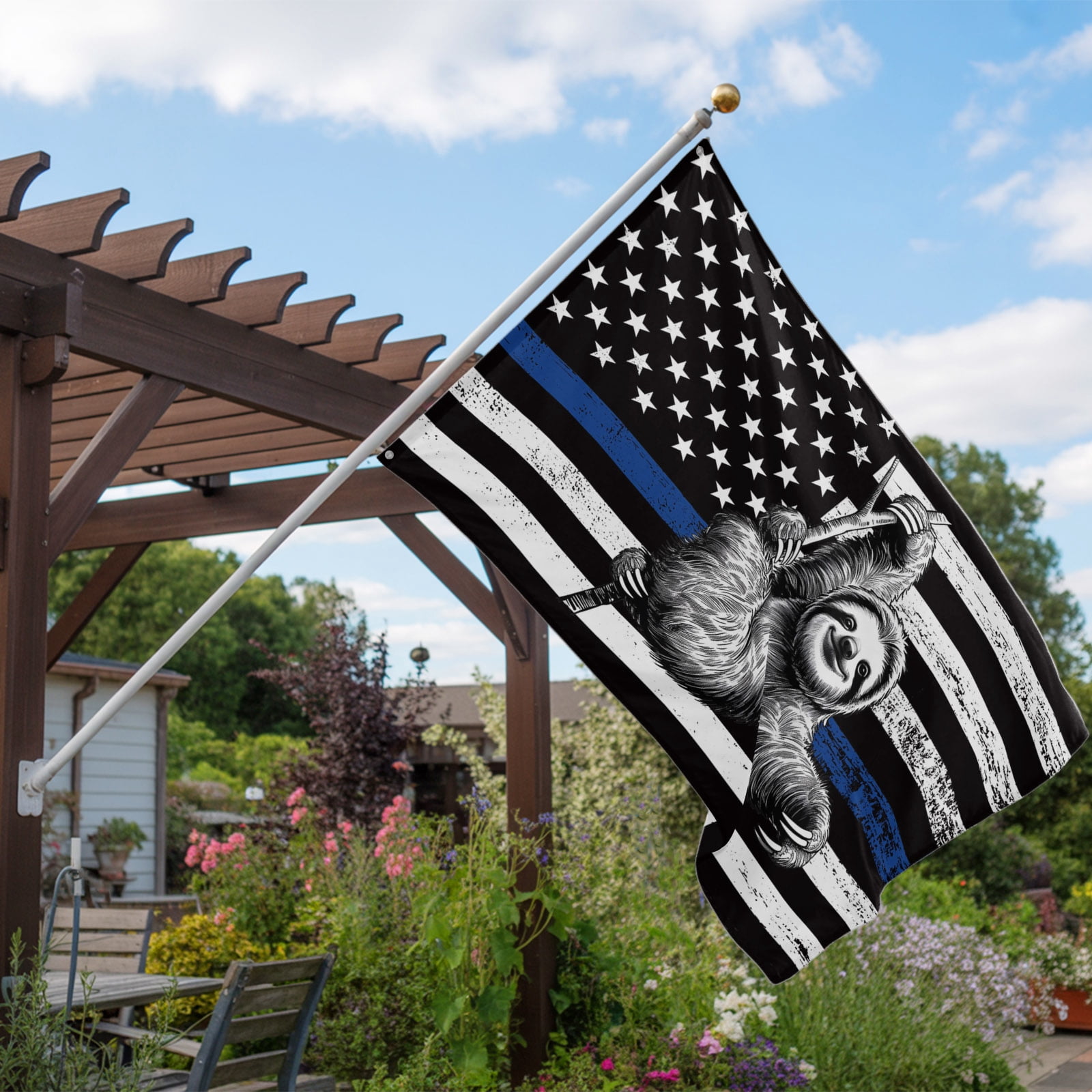 4th of July Flags for Outside 3x5 ft American Flag Outdoor Flags Double Sided Grommets House Banner USA Flag Blue Stripes Patio Yard Flag for Outdoor Party Porch Garden Independence Day Decor
