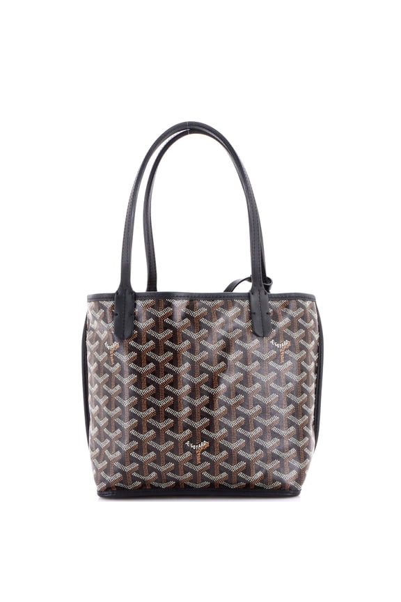 Pre-Owned Anjou Reversible Tote Coated Canvas Mini By Rebag