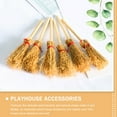 thumbnail image 5 of WRISTBIQUE 6Pcs Mini Brooms Crafts Beech Brown Home Decor Dollhouse Accessories, 5 of 11