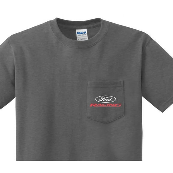 Ford Racing Logo T-shirt Men's Pocket Tee