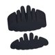 thumbnail image 1 of 20x Insertos reutilizables con forma corona béisbol, fieltro suave, multifuncionales, fáciles usar, accesorios protectores para gorras, forro Negro L, 1 of 8