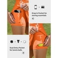 thumbnail image 6 of ALove Womens Tennis Outfit Sports Dresses Contrasting Colors Golf Exercise Dresses with Shorts and Pockets and Bra V Neck Racerback Golf Activewear, 6 of 8