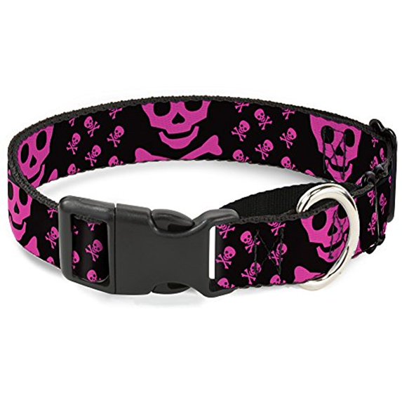 Buckle-Down Martingale Dog Collar - Mohawk Skulls - NO Star