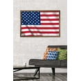 thumbnail image 2 of The United States Of America - Flag 24.25" x 35.75" Framed Poster, by Trends International, 2 of 3