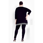 Avenue Womens Plus Size Alena Print Tunic