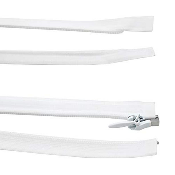 Invisible Light Weight White Separating YKK Zippers for Clothes, Crafts ...