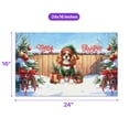 thumbnail image 5 of Merry Christmas Woofmas Xmas Noel Cavalier King Charles Spaniel Elf Candy Cane Snow Doormat Dog Lover Gifts Indoor Outdoor Welcome Mat - 13017, 5 of 5