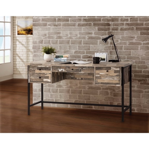 Coaster Company Writing Desk, Salvaged Cabin and Black