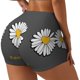 thumbnail image 1 of Balery Keep Life Simple Daisy Flower Pantalones cortos de entrenamiento estampados para mujer, sin costuras, ajustados, para gimnasio, yoga, correr, deportes, ejercicio activo, fitness.-XX-Large, 1 of 8