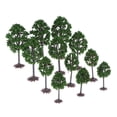 thumbnail image 1 of kusrkot 12pcs Arbre Modèle de Paysage pour Modèle de Train Architecture Ferroviaire Diorama DIY, 1 of 9