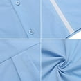 thumbnail image 4 of YLSDY Men's Cuban Guayabera Shirt Short Sleeve Button Down Shirts Casual Summer Beach Shirts Vacation Cuban Guayabera Shirt Light Blue XXL, 4 of 7
