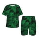 thumbnail image 1 of Balery Green Leave Fern Conjunto de Pijama Infantil de Manga Corta con Estampado – Ropa de Dormir de Algodón Suave-XX-Large, 1 of 6