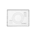 thumbnail image 1 of 1 Pcs Silicone Baking Mat,Non-Stick Silicone Baking Mats with Measurements,Reusable Cookie Bread Rolling Mats,Kitchen Counter Kneading Cooking Board Mat,for Pizza Cookies Fondant Making,Black, 1 of 9