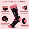 thumbnail image 3 of Funny Socks for Women - Breast Cancer Awareness Socks - Appreciation Gifts for Cancer Care Survivors & Chemo Patients Inspirational Socks Gifts, 3 of 7