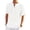 #164-White, variant on Men's Casual Solid Color Short Sleeve Henley Shirt Button V-Neck Breathable Slub Cotton Relaxed Fit Tee White Gifts for Father 2X