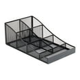 thumbnail image 7 of Mind Reader Countertop Organizer, Office Breakroom Supply Caddy, Desktop Organizer, Metal Mesh, Black, 7 of 7