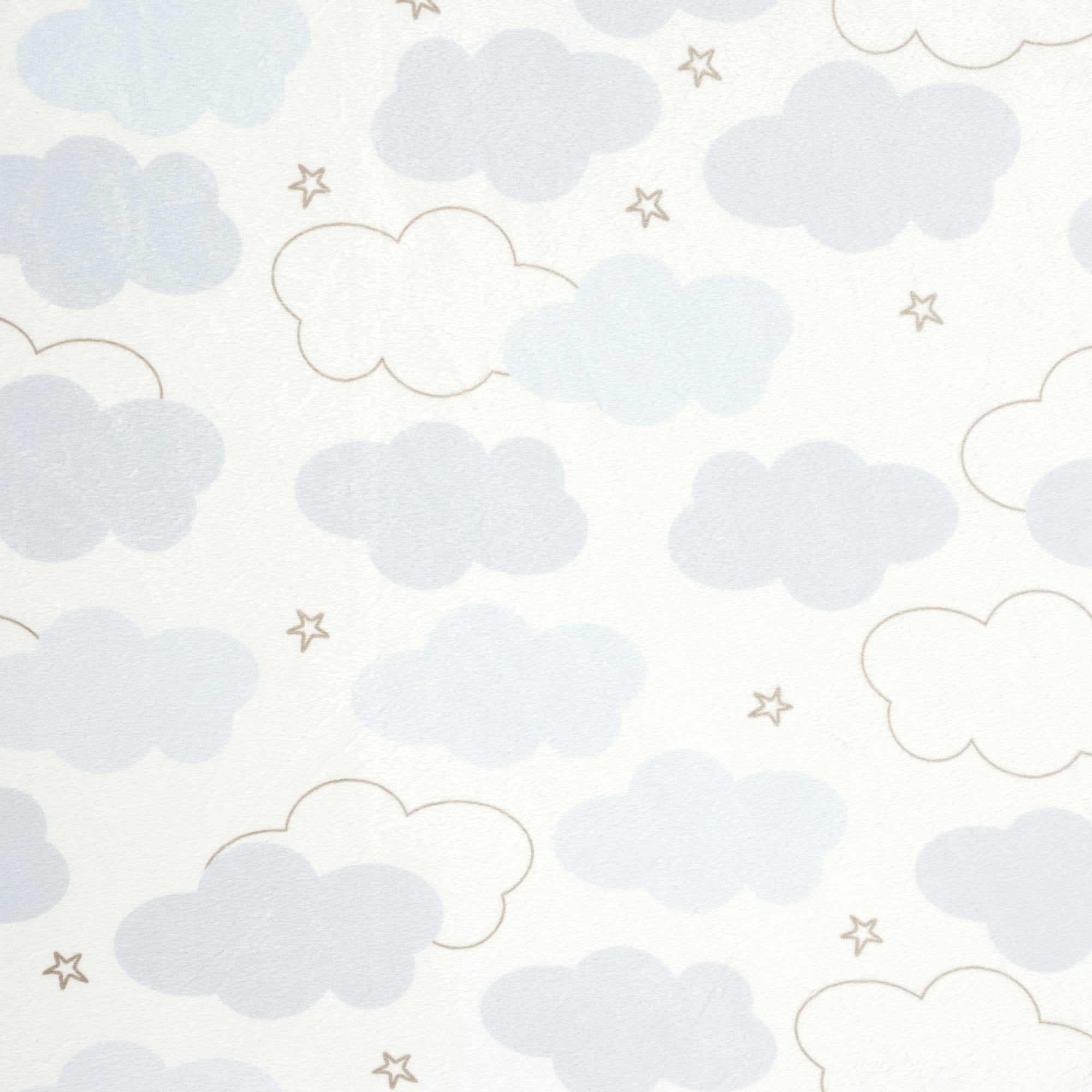 Lush Decor Goodnight Little Moon Clouds Soft & P Changing Pad Cover Blue/Multi Single 16X32X5