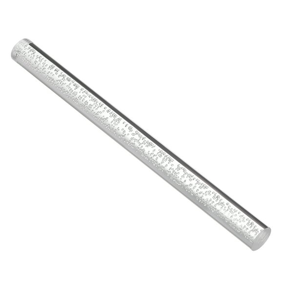 Unique Bargains 25mm x 250mm Clear Round Bubble Solid Acrylic Round Rod PMMA Extruded Bar