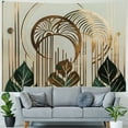 thumbnail image 4 of Nawypu Abstract Tropical Mid Century Tapestry Boho Leaves Modern Geometric Minimalist Plant Wall Hanging Aesthetic Bohemian Botanical Home Decor Art for Living Room Bedroom Dorm, 4 of 6