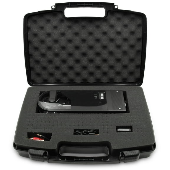 CASEMATIX Travel Case fits Audio-technica AT-SB727 Portable Sound Burger Turntable - Includes Case Only with Customizable Foam