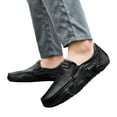 thumbnail image 4 of Men's Casual On Loafers Leather Comfortable Walking Shoes For Daily Wear With Jeans All Season Flat Footwear, 4 of 8
