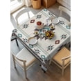 thumbnail image 6 of Southwest Ethnic Table Cloth, Boho Aztec Tribal Abstract Aesthetic Waterproof Tablecloth for Square Tables, Reusable Washable Fabric Table Cover for Restaurant Kitchen Dining Tables 54"x54", 6 of 6