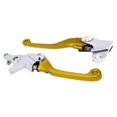 thumbnail image 1 of maskred 2Pcs Motorcycle Brake Levers Adjustable Billet  for Pivot for Gold, 1 of 4